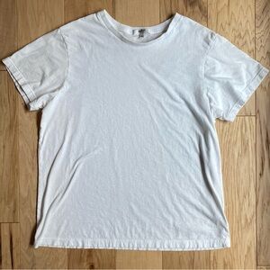 Agolde Women's Rena White Crewneck Short Sleeve Tee